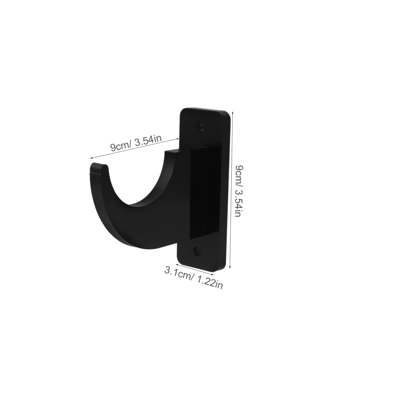 MUCKLILY Home Wall Mount Rack Baseball Bat Holder Guitar Hook Toy Storage Skateboard Mount 2 Sets Space-saving Durable Acrylic