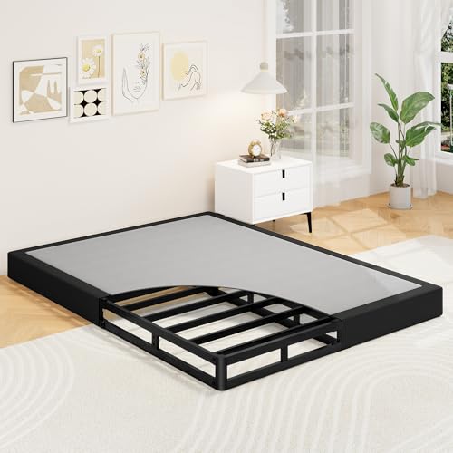 Awesofurni Box Spring for Queen Bed, 5 Inch Low Profile Queen Box Spring Only Bed Base, Heavy Duty...