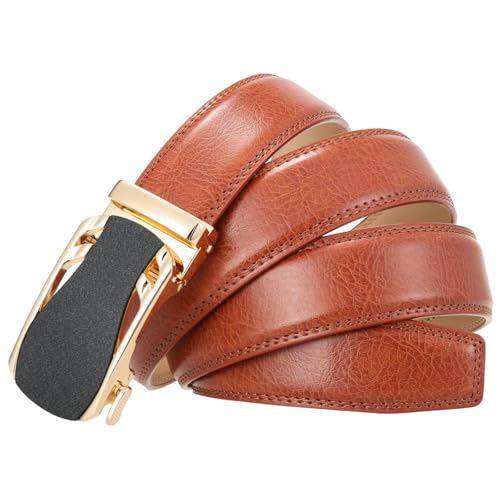 Fashion Men's Belt Alloy Automatic Buckle Genuine Leather Luxury Business Casual3