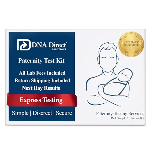Image of DNA Direct - Reliable at-Home Paternity Test for Child and Father, Fast and Dependable Paternity Test Results in 1-2 Days, All Lab Fees and Express Return Included