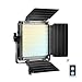 GVM Dimmable Bi-color LED Video Panel Light Variable 2300K~6800K With Digital Display For Studio. CRI97+ TLCI97 + & Brightness of 10~100% Metal Housing for Video Photography Lighting 29W
