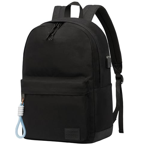 Image of SUPACOOL Casual Laptop Backpack for Men and Women, Backpack for College, USB Charging Port, Lightweight Pack Back