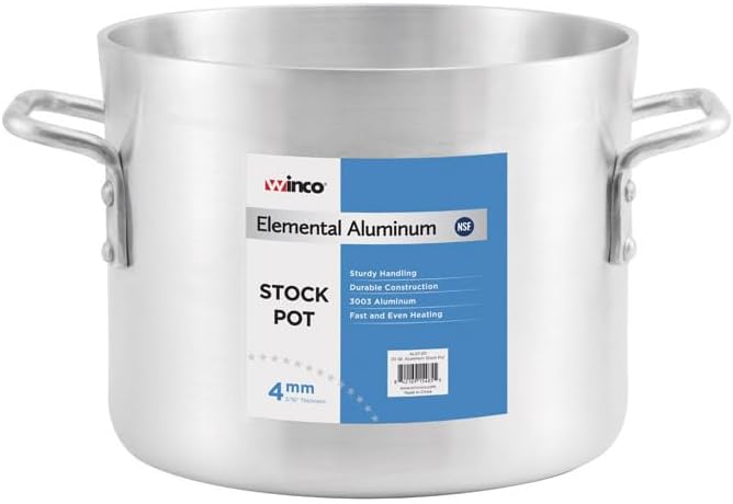 Winware Professional - Olla de aluminio de 60 cuartos de galón