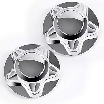 ALLGOOD 2PCS Hub Caps Center Caps 7"" Compatible with 1997-2003 F150 & Expedition Chrome, Silver