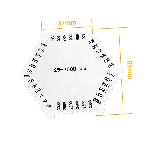 Calibrador de espesores acero inoxidable 3 piezas miniatura 6