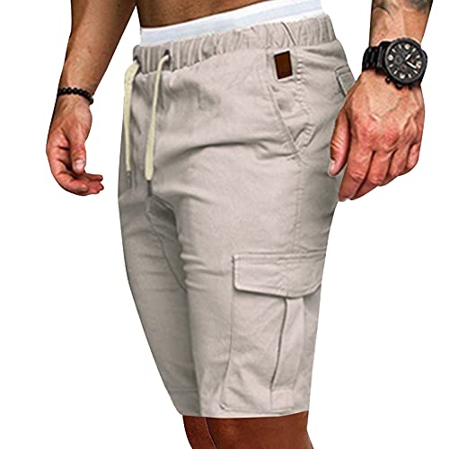 L9WEI Cargoshorts voor heren, korte broek, casual shorts, zomer, sportbroek voor vrije tijd, sport, joggen, shorts… - Image 4