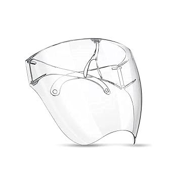 True-Ally Protective Face Shield Full Cover Visor Glasses/Sunglasses (Reusable/Unbreakable/washable)- Unisex Protective Face Mask (For out do0r use)(Average Vision)