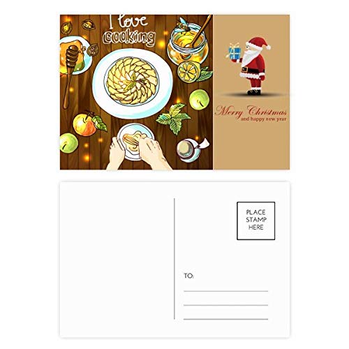 Cartes postales I Love Cooking pour décorer la cuisine à Noël