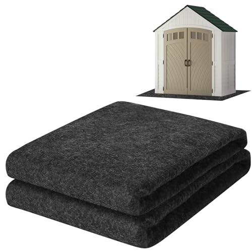 ToLanbbt Outdoor Storage Shed Floor Mat 6 x 4 FT Waterproof Carport Mat Washable Furniture Pad with Non Slip Backing for Dust Oil Protection Storage Shed Not Included