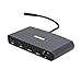 Price comparison product image CalDigit Thunderbolt 3 Mini Dock (HDMI 2.0) - Portable, Bus Powered, 40Gbs, Dual 4K @ 60Hz, USB 3.0 & 2.0, GbE LAN. Compatible Thunderbolt 3 Mac and PC (Dual HDMI 2.0)