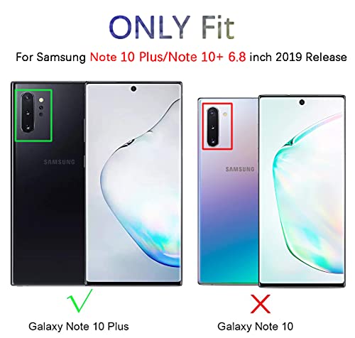 Image of Case for Galaxy Note 10 Plus, 3-in-1 Ultra-Thin Slim Hard PC Case Cover Anti-Scratches 360 Degree Full Body Protective Cover for Samsung Galaxy Note 10+ Plus (Red+Black+Red)