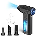 Compressed Air Duster Cleaner for PC, 4 Gear Adjustable 130000RPM Electric Air Duster, Cordless Air Blower, Rechargeable Mini Blower for Computer, Keyboard, House, Outdoor
