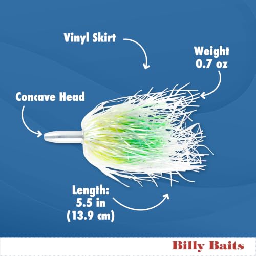 Billy Baits - Mini Turbo Slammer Señuelo Rigged & Ready Mono miniatura 5
