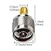 TUOLNK SMA Female to N Male Connector N-Type Male Plug to SMA Female Jack RF Coax Adapter for Wi-Fi Antenna Extension Cable 2pcs