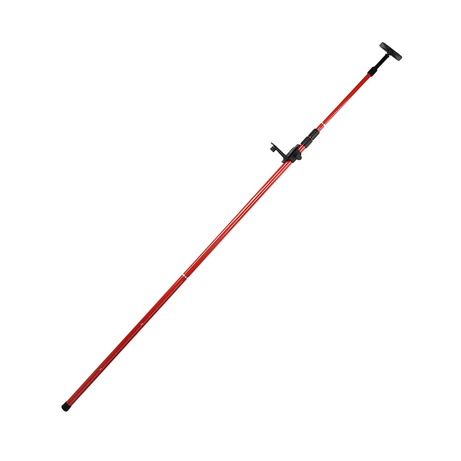 4M Red Telescoping Laser Pole – Extendable Floor-to-Ceiling Mounting Support, ABS & Aluminum Alloy, For Rotary & Line Lasers – With Carrying Bag