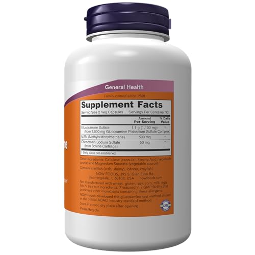 Now Foods 3279 Supplements, Glucosamine & Msm Plus Chondroitin Sulfate thumb #1