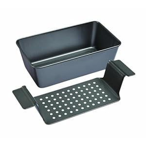 Chicago Metallic Non-Stick 2-Piece Healthy Meatloaf Set, Grey