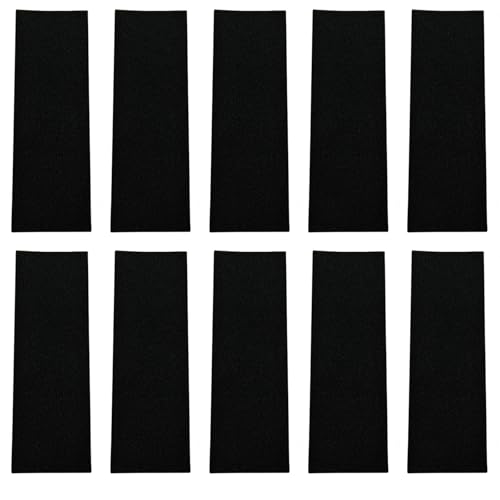 carotoe Almohadilla antideslizante para monopatín, color negro, agarre adhesivo, diseñado para patinetas de dedo en casi medio ambiente, 10 hojas