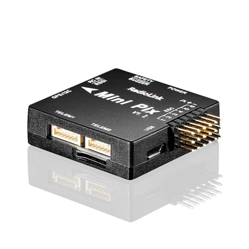 Radiolink Mini Pix Flugregler Flight Controller V1.2 FC für 3-6-Achsen-FPV-Drohne/Hubschrauber/Flugzeug/Quad/Auto/Boot, Autoflugroute und Rückkehr