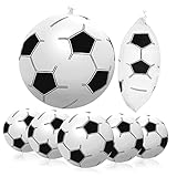 KICHOUSE 6 Piezas fútbol de Juguete Mini de Playa Futbol rebotando Mini Inflable saltarinas Bolas saltarinas balones inflables Juguetes Aire Libre de polivinilo