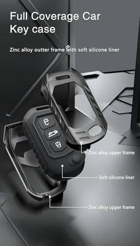 Image of Auto Thrill Premium Key Cover For Compatible With Mahindra Scorpio N | 3Xo | Xuv 300 | Marazzo | Xuv 700 | Xuv 400 Ev | Bolero | Thar 3 Button Flip Key