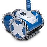 Hayward Phoenix 4X 4-Wheel Suction Side Pool Cleaner – Rubber Tire Treads, Interchangeable Throats, Mechanical Steering, Easy Wall & Stair Climbing
