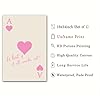 Trendy Ace of Hearts Poster Pink and Beige Canvas Wall Art What if All Works out Poster Aesthetic Positive Wall Art Preppy Heart Pictures Pink Minimalist Wall Prints for Living Room 16x24inch No Frame #1