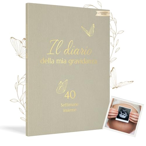 HuBorns - Diario Gravidanza per Mamma per Catturare Ogni Momento Settimana per Settimana con Spazio per Foto ed Ecografie, Libro Gravidanza per Mamma per Organizzare e Preparare il Parto