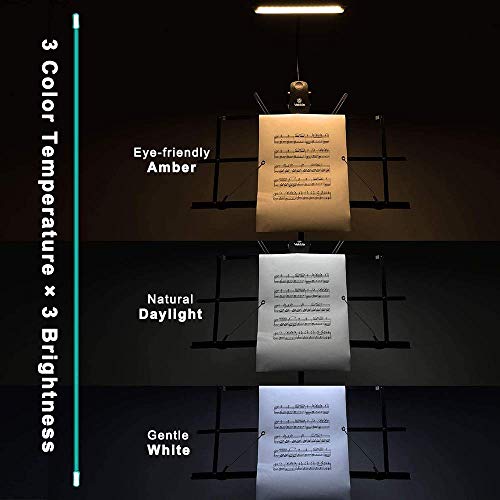 Professionele 3000K-6000K Super Bright 19 LED Music Stand Light, Clip On Orchestra Piano Lights, 9 Niveaus Dimbaar… - Image 3