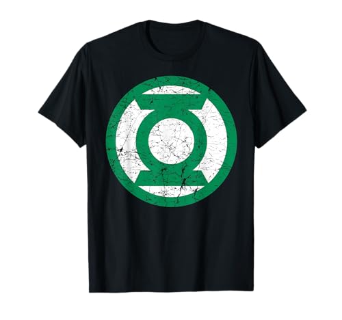 Image of DC Green Lantern Logo Distressed T-Shirt