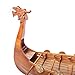 Old Modern Handicrafts Collectible Wood Drakkar Viking Wooden Boat Model - Made from Premium Quality Wood - 25.0L x 7.0W x 20.0H Inches