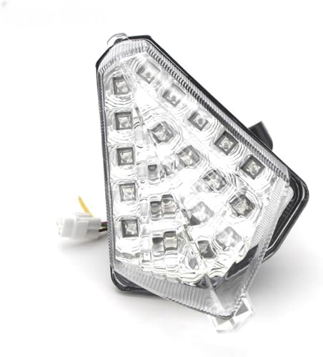 Luz trasera para motocicleta Yamaha YZF R1 2007-2008 integrada de freno y parada en color claro