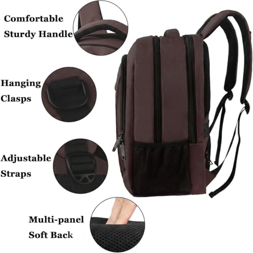 Image of MATEIN 15-inch Laptop Backpack, School Backpack with USB for Men Women and College Student, Sturdy Laptop Bag for Laptop Accessories Water Resistant Travel Backpack Functional Birthday Gifts