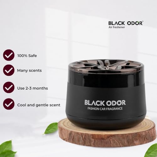 Image of BKN BLACK ODOR Combo Car Glass Bottle & Gel Air Freshener Perfume | Effective Odor Eliminator & double-sided Tape | Car Interior Fragrance Deodoriser (Pack of 2, BO-13 & BO-01)