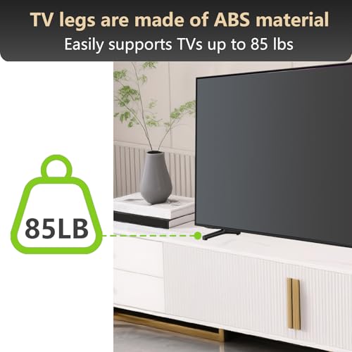 Television Replacement Parts 65" AU8000 TV Stand Legs Compatible with Samsung 2021 AU8000 CU8000 Q60A Q6DA HQ60A Series 4K UN65AU8000FXZA UN65CU8000FXZA QN65Q60AAFXZA QN65Q6DAAFXZA HG65Q60AANF