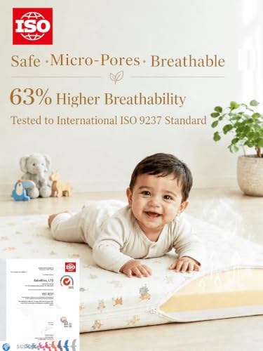 Image of 38x24 Baby Mattresses-Pack and Play Mattress,Pack N Play Mattresses,Playpen Mattress for Pack N Play,Pack and Play Mattress Pad;Use Excluded-Breathable Soft Memory Foam Firm Mattress,Beige,Memory Foam