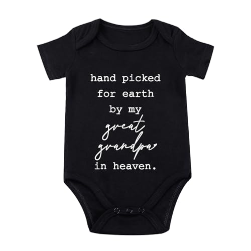 Image of listery Hand Picked For Earth By My Great Grandpa Bodysuit New Boys Baby Girls By My Great Grandpa Newborn