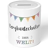 JUNIWORDS Spardose Sparbüchse, Bester Bergbautechniker der Welt (5692005)