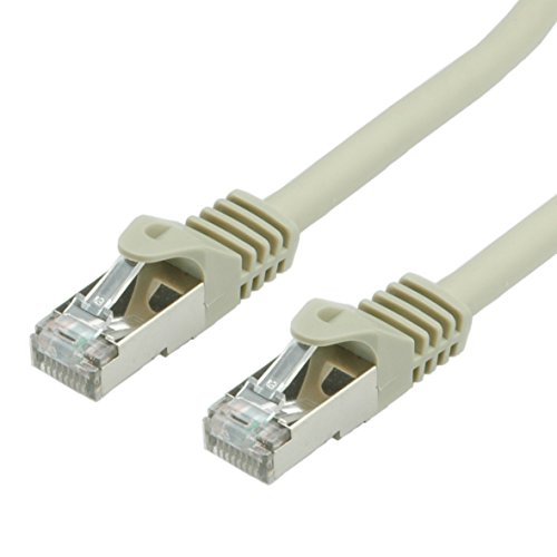 VALUE S/FTP-Kabel Kat.7, mit RJ-45 Steckern (500 MHz/Class EA), grau, 5 m