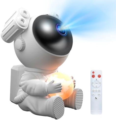 Proiettore Cielo Stellato Con Astronauta - Galaxy Star Projector Con Telecomando E Timer - Foto 9