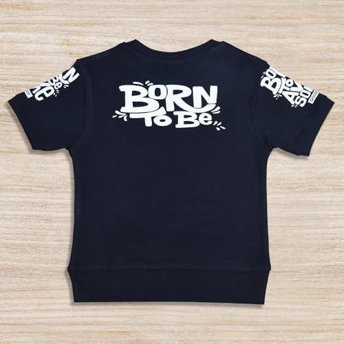 Image of Fancy Kids Pure Cotton T-Shirt And Denim Jeans Shorts Set For Boys