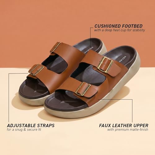 Image of Neeman's PureWhoosh Flow Sandals for Men | Waterproof Chappal | Casual Slippers with Ergonomic Arch Support & Anti Skid EVA Sole | Adjustable Strap | Lightweight Monsoon Floaters for Beach & Outdoor Wear