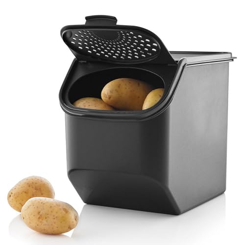 Tupperware PotatoSmart 8 3L - Innovativer Kartoffelbehälter mit optimaler Luftzirkulation - bis zu 5kg Kartoffeln lagern - Stapelbares Design - spülmaschinenfest