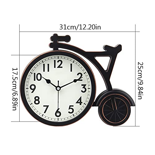 Reloj de mesa silencioso blanco que elimina el tic-tac molesto 3