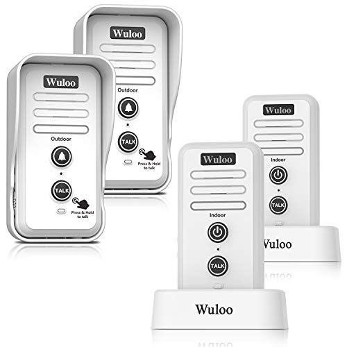 Wireless Intercom Doorbell Chime for Home Intercomunicador (2T2 White) …