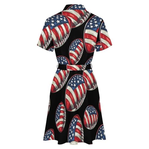 Vestido midi de fútbol transpirable con botones frontales para verano 6