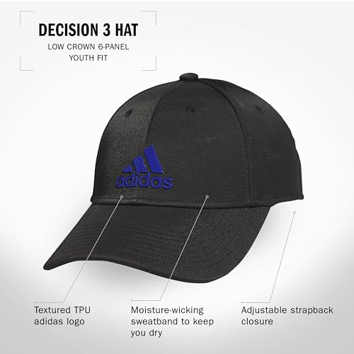 adidas Kids-Boy's/Girl's Decision Structured Adjustable Fit Cap2