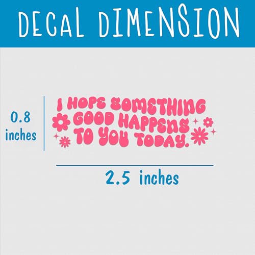 Image of Set 3Pcs Something Good Happens to You Today Mirror Decal