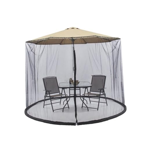 Moustiquaire pour parasol de jardin pour manger dehors sans insectes