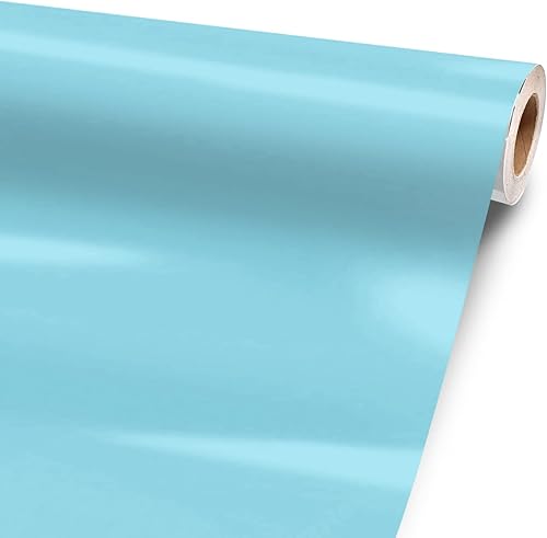 Lámina de vinilo color azul claro sólido de 36 x 52 pulgadas para artículos grandes o personalizados. Envuelve 3M para equipos personalizados de